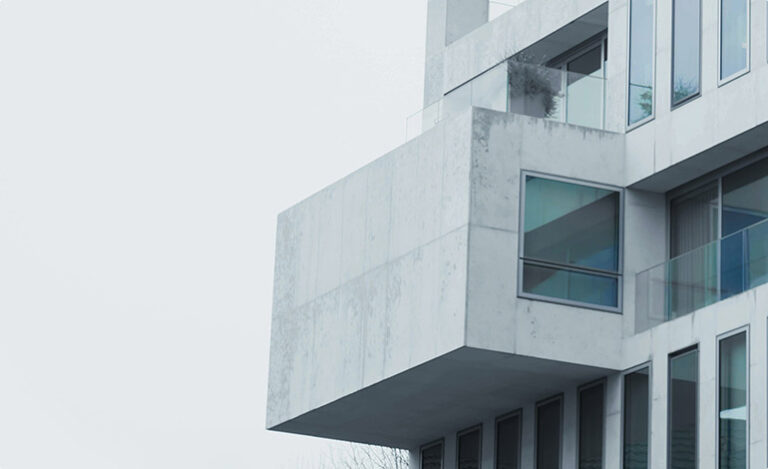White marble building