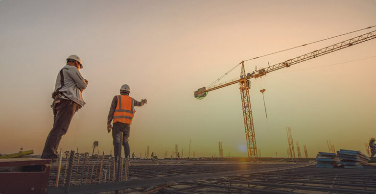 Construction of a shopping center in Toronto
